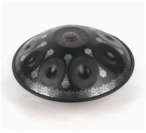 Tamburo Per Handpan, In Re Minore 432Hz/440Hz Strumento A Percussione Professionale Handpan In Acciaio, 9/10/12 Note, 22 Pollici, Set Di Tamburi Hand Pan, Per Meditazione, Yoga(12 Notes(432HZ))
