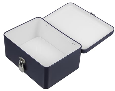 AKOOSY Tarro De Galletas Vintage De Metal Con Cerradura Caja De Hojalata Decorativa Hermética Para Dulces y Galletas De Cocina