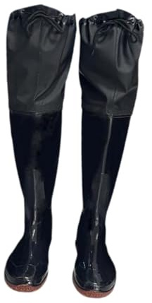 KiBcsLic Pantalones de Pesca Waders, Pantalones de Agua, Botas, Ligeros Y Cómodos, Hechos de PVC Impermeable para Hombres Y Mujeres para Pesca Y Caza, Zapatos Talla 44 EUR