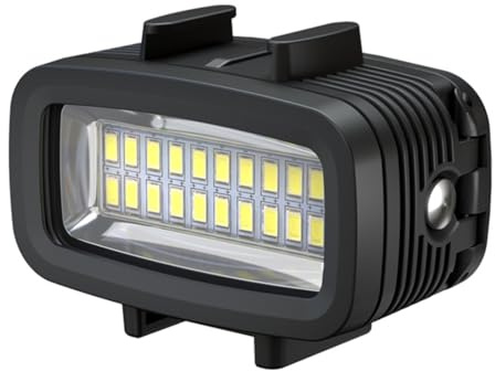 Lampe LED subaquatique compacte rechargeable avec 3 tamis de couleur IPX8 étanche pour caméras d'action plongée plongée photographie accessoires