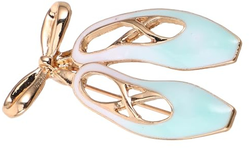 HORIALENCE Alfiler de Dama Diseño Único de Zapatilla de Ballet en Aleación de Zinc, Pines Decorativos para Ropa y Bolsos, Obsequio Adecuado para Amantes del Ballet