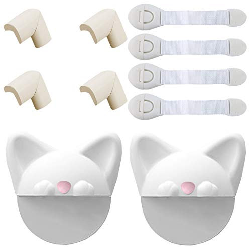 kindersicherung kantenschutz eckenschutz | Kindersicherung für Schrank | Cat Form Anti-Kipp-Anschluss | Bester Wandanker | Schutz für Kinder und extra starker ABS-Kit