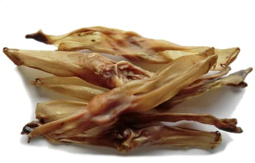 Kaureks Natur Hundeleckerlies, Kaninchenohren 2x500g ohne Fell Hasenohren, fettarm, Kauartikel, Kausnack