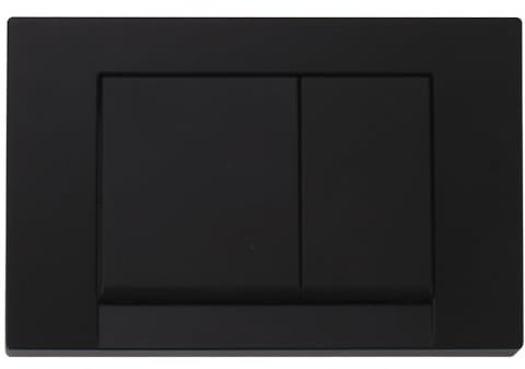 WC Drückerplatte Betätigungsplatte für Vorwandelement WC UWT02L-GE, Schwarze quadratische Unterputzplatte, 212 × 142 × 20 mm