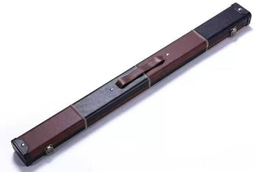 Teekerwang Expert Billiard Pool Cue Stick Hard case,Billiard Carrying Case Holds 1 Complete 2-Piece 58 Inches Cue Sticks(1 Butt/1 Shaft),Two Color Available (Brown)