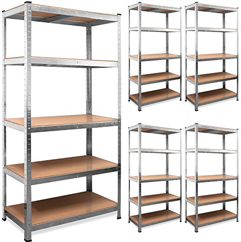 Deuba 5 x Regal Lagerregal Kellerregal Steckregal Werkstattregal Schwerlastregal 875kg