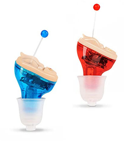 Premium Hearing Amplifier - Invisible in-Ear Mini Sound Enhancer Set, Near-Invisible, Noise Cancelling, Personal Sound Hearing Amplifier for seniors - Pair