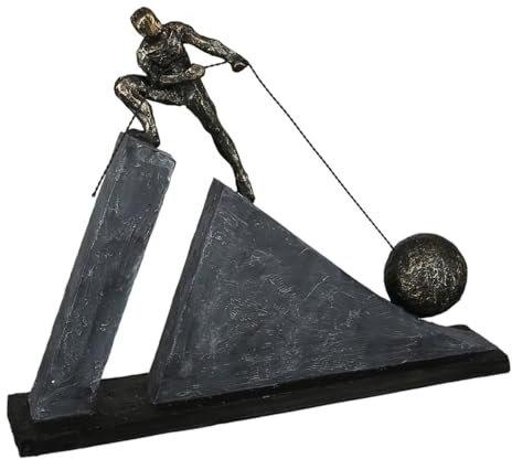 Casablanca modernes Design GILDE Skulptur Kraftakt Höhe 27 cm