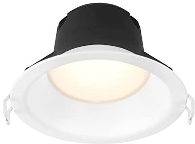 DAWALIGHT Lampe Einbaustrahler 6 Inch Deckeneinbauleuchten LED 12W 3000K Warmweiß Runder Strahler Einbau Weiß für Schlafzimmer Küche Hotel Wohnzimmer Flur