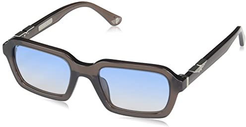 Police SPLL14 0T88 Marron Trasparente Sunglasses Man Acetate, Square, 53