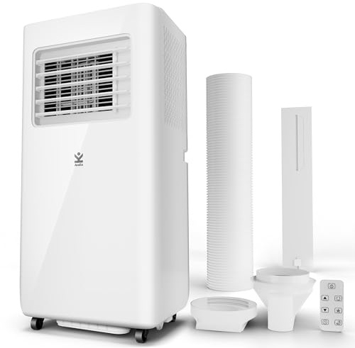 S-360 - Avalla Air Conditioning Unit, 4-in-1 Portable Air Conditioner 10000 BTU - Dehumidifier 26L, Fan, Cooler & Sleep Mode, for 100m3 Multi Room Coverage, Low Energy, 24hr Timer, Remote & Window Kit