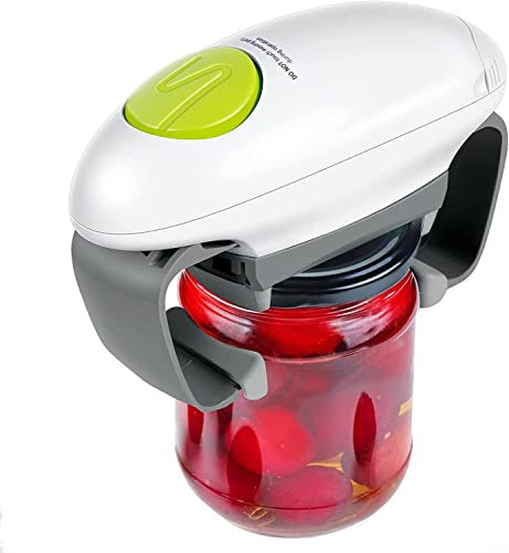 Apribarattoli elettrico, apribarattoli One Touch, automatico e potente apribottiglie per mani deboli e anziani con artrite per quasi tutti i barattoli