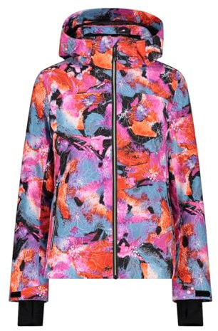 CMP Giacca da sci in twill da donna 34W4636 (IT, Testo, S, Regular, Regular, Multicolor)