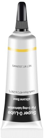 O Ringe Graisse silicone – Lubrifiant étanche alimentaire – Courant d'entretien du caoutchouc | Lubrifiant silicone portable pour joints, valves, dispositifs d'installation Wasserfi