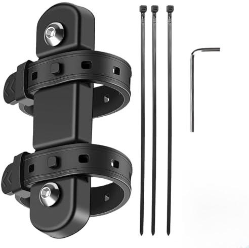MEISO Supporto adattatore per porta borraccia per bicicletta, universale, per mountain bike, supporto per porta bottiglia, accessori da equitazione con cinghia antiscivolo, installazione semplice
