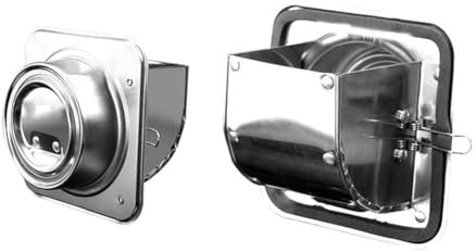 Gettimore Clapet anti-retour en acier inoxydable pour hottes de cuisine, 100 mm/150 mm/160 mm/180 mm, clapet anti-refoulement de la ventilation de cuisine, valve de sécurité flamme et fumée avec