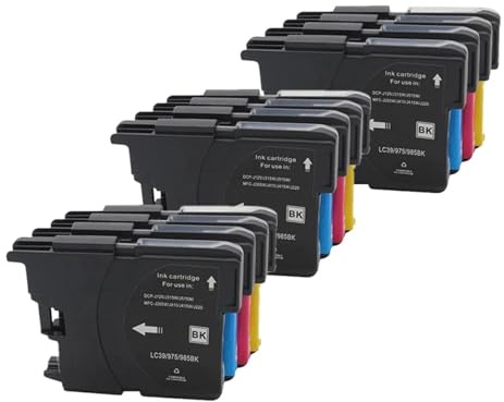 YUEZUYIOU LC985 LC980 LC1100 Patrone Kompatibel for B-Rother DCP-J140W 145C 165C 195C 197C 385C 390CN MFC-J265W J410 J415W J220 Drucker(3Set)