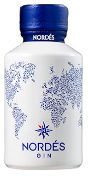 NORDÉS Premium Gin | Made from a Portion of Wine Alcohol and 6 Galician Botanicals. Fresh, Aromatic and Well-Balanced Flavour. 40% ABV - 5cl Miniature Bottle