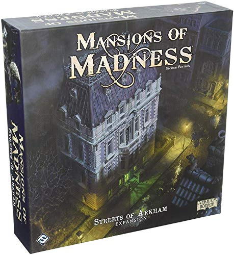 Fantasy Flight Games Mansions of Madness: Streets of Arkham 2nd Ed Exp. Brettspiel, ab 14 Jahren, für 1–5 Spieler, 120–180 Minuten Spieldauer - Niederländische Sprache