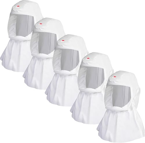 3M Versaflo Hood with Integrated Head Suspension, S-433S-5, Small/Medium, 5 EA/Case , White