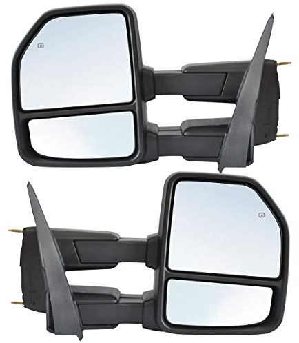 JZSUPER Towing Mirrors fit for Ford F150 Pickup Truck 2015 2016 2017 2018 2019 2020, Power Heated with Turn Signal Temperature Sensor 8 Pin Plug