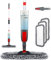 Homgif Spray Mop, Scopa Lavapavimenti a Spruzzo con 380-450ml Flacone Spray e 3 Riutilizzabile Tamponi di Ricambio, Mop Lavapavimenti per Casa, Cucina, Legno Duro, Laminato, Legno, Ceramica (Rosso)