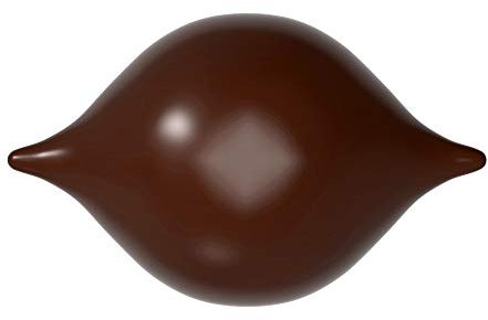 CW1903 Chocolate World Professional Polycarbonate Praline Curve Mould by Frank Haasnoot - Designer Belgium Chocolatier