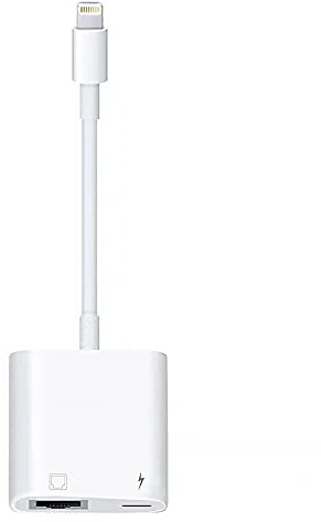 Adaptador de red LAN Ethernet Lightning a RJ45 con puerto de carga para modelos seleccionados de iPhone, iPad 100 Mbps de carga Plug and Play