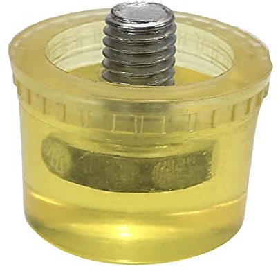 Utoolmart 1.38 Inch Diameter Mallet Hammer Replacement Rubber Plastic Striking Head Tip Yellow 1pcs