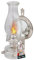 KOTARBAU® Lampada a petrolio in vetro con specchio, in nichel, lampada da campeggio, lampada a olio di petrolio, lampada a cherosene, lanterna vintage, lampada da campeggio, balcone, accessori a