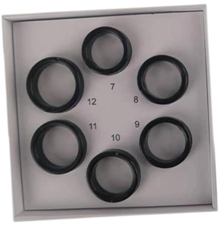 Amagogo 6-teiliges Ringgrößenmessgerät, Ringgrößenwerkzeug für den professionellen Einsatz, Fingergrößenmessgerät für die Schmuckwerkbank, Schmuckherstellung