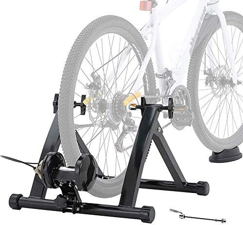 VDLLQYN, Rulltränare Hopfällbar cykeltränare for 26-28 motionscyklar for cyklar Mountainbike, cykla hemma, upp till 135 kg last ，Cykeltränare(Wired,26 to 28)