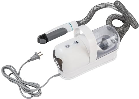 Kit de tondeuse 7 en 1 avec aspiration des poils d'animaux, tondeuse professionnelle, kit de toilettage pour chiens et chats