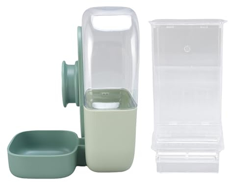 SUNGOOYUE Comedero para Pájaros, Juego de Dispensador de Agua, Alimentador Automático de Jaula Limpia para Cacatúas, Tórtolas, Loros para Pájaros Medianos y Grandes de Plástico