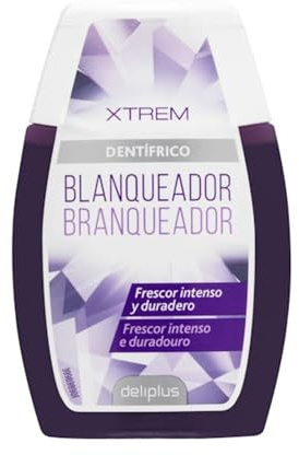 Dentífrico Gel Blanqueador Xtrem Deliplus – Pasta Dental Blanqueadora que Ayuda a Recuperar el Blanco Natural, Higiene Bucal Diaria