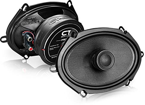 CT Sounds Meso 5x7 300 Watt 2-Way Premium Coaxial Car Speakers, Pair