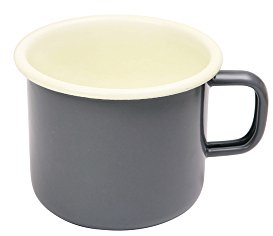 Dexam Vintage Home Enamel Espresso Mug, Slate Grey