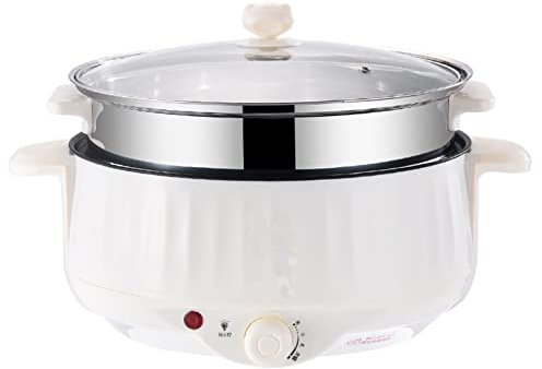 Jonoisax Cocina Eléctrica Multifunción Multicocina Antiadherente - 1.7L - 2.7L Cocina Eléctrica para Viajes, Escuela, Hogar, 400W-1000W,1.7L