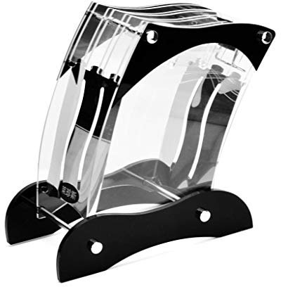 FKJLUN Ceppo Coltelli Vuoto Portacoltelli Antiscivolo Base Trasparente Holder Plexiglass Coltello da Cucina Coltello da Cucina Organizer Portacoltelli Universale