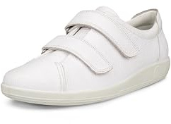 ECCO Women's Soft 2.0 Low-Top Sneakers,Bright White,4.5 UK