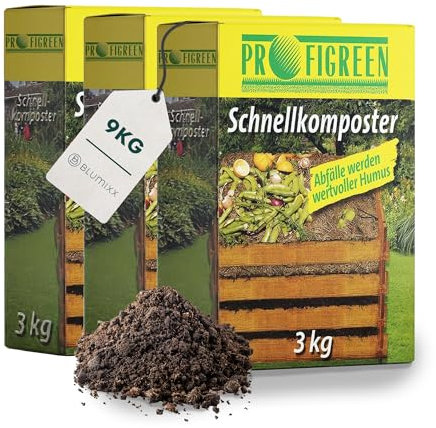 Blumixx Composteur rapide 9 kg | Accélérateur de compost sous forme de granulés | Accélération du processus de compostage | Démarreur de compost de qualité supérieure en substances naturelles | Idéal