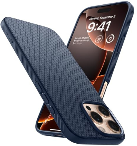 Spigen Compatible with iPhone 16 Pro Max Case Liquid Air - Navy Blue