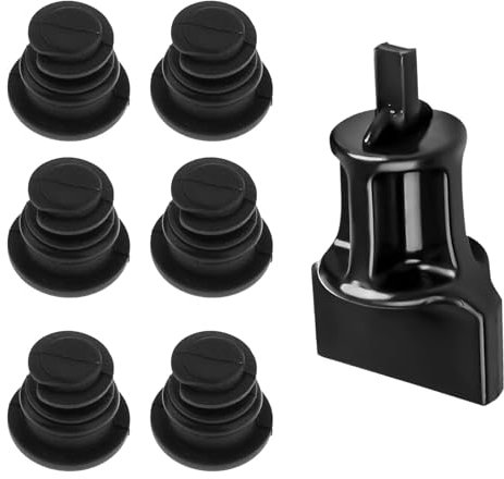 ANBOO 7 Stück Ölablassschraube für VW, 6 Stück mit Dicht-O-Ring, Ersetzen 06L103801, Werkzeug zum Entfernen für Audi Golf Passat, Kein Leck, Perfekt für Ölwechsel