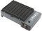 Tragbarer Gasgrill, Camping Gasgrill mit Transportkoffer und Fettbehälter, Tischgrill mit Grillplatte, Camping Kocher, Campinggrill Gas, Gaskocher Set für Terrasse, Balkon und Garten (Blau)