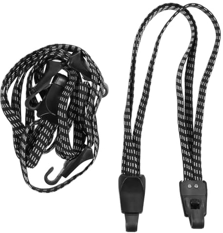 Mikikit 2piezas Correa de Equipaje para Asiento Trasero de Bicicleta Cinturón de Sujeción de Carga Cinturón para Montar Terreno Irregular o Llevar Equipaje la Parte Trasera