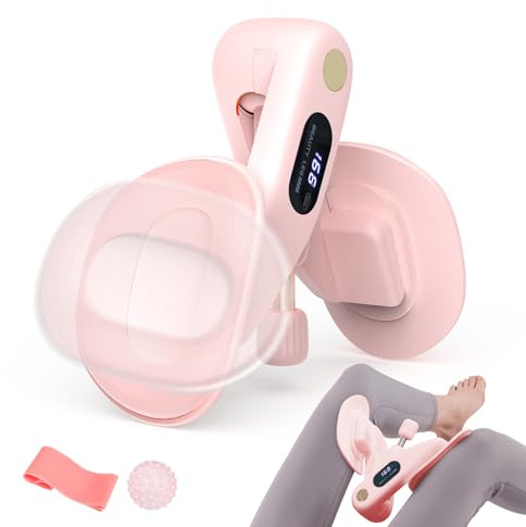 VANiGO Thigh Exerciser, Pelvic Floor Muscle Trainer, Inner Thigh Kegel Exercise Workout Equipment for Women and Men, Home Fitness Strengthen Machine for HIPS, Butt, Legs