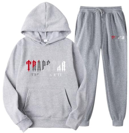 Genérico Chándal NOFS Hombre,Conjunto de 2 Piezas con Capucha y Pantalones de Jogging,Traje Deportivo para el Tiempo Libre,Fleece Chandal con impresión de Logotipo,Unisex