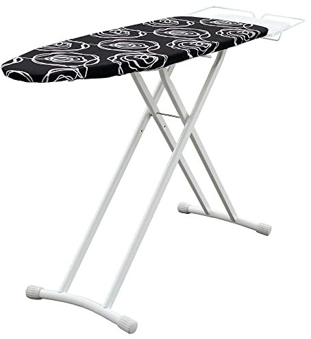 Cofan Tabla de Planchar Grande | Peso 9kg | Color Negro | Plegada 161 cm x 44,5 cm x 10 cm | Altura 94 cm (Abierta) | Área de Planchado 125 cm x 42 cm