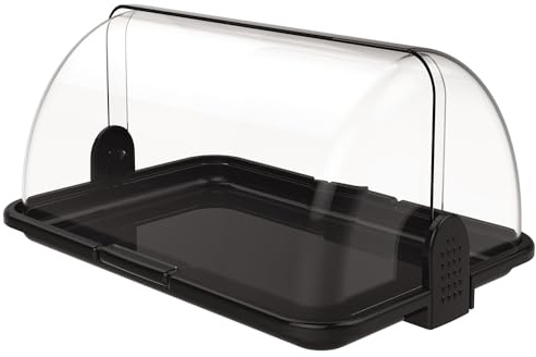 Vetrina espositore da banco Nera Vassoio VETRINETTA Colazione Bar Porta Dolci o affettati per Hotel ristoranti Buffet