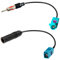 2 Stück Fakra auf DIN, Fakra Adapter, ISO DAB FM Radio Adapterkabel Antenne Autoradio Kabel mit Fakra Z Stecker auf DIN-Stecker für Auto Stereo Audio HD Radio Head Units, CD Media Player Empfänger